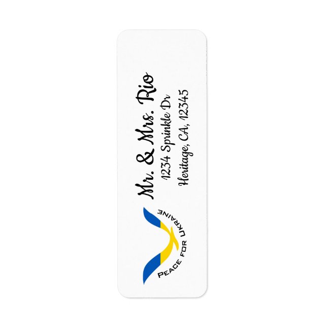 Support Ukraine Peace Address (Front)