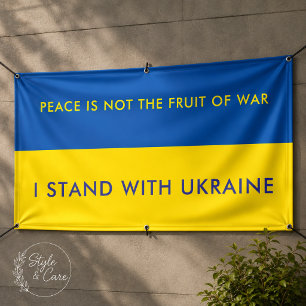 Support Ukraine Personalised Patriotic Flag Banner