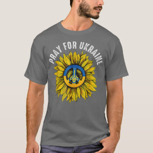 Support Ukraine Stand I With Ukraine Sunflower Fla T-Shirt