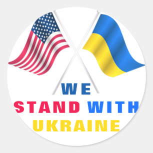 Support Ukraine Stickers We Stand With Ukraine