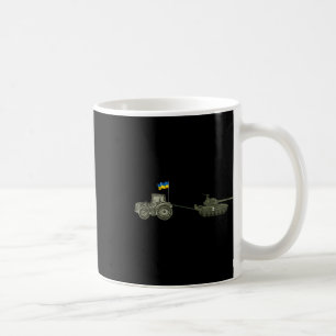 Support Ukraine Tractor Pulling A Russian  Coffee Mug