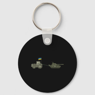Support Ukraine Tractor Pulling A Russian Key Ring