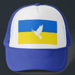 Support Ukraine Trucker Hat Peace Dove - Freedom<br><div class="desc">Support Ukraine Trucker Hats - Peace - Ukrainian Flag Caps - Freedom Support - Solidarity - Strong Together - Freedom Victory ! Let's make the world a better place - everybody together ! A better world begins - depends - needs YOU too ! You can transfer to 1000 Zazzle products....</div>