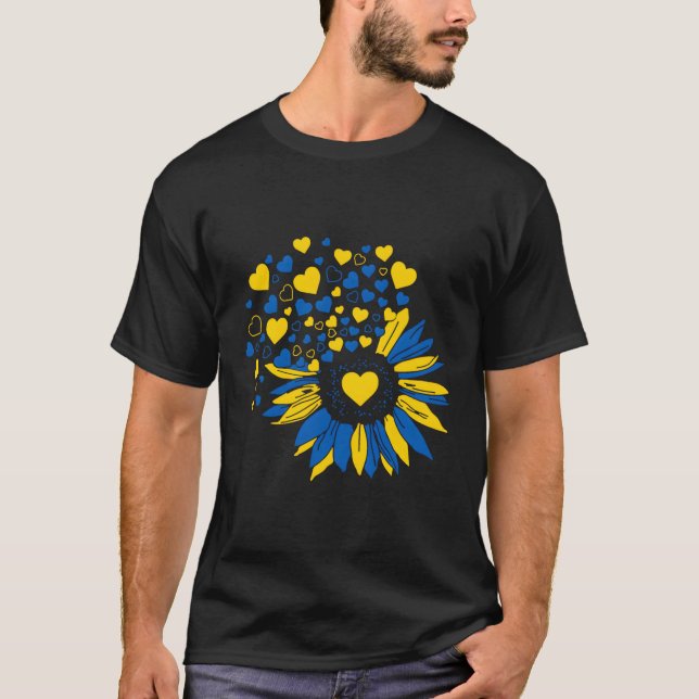 Support Ukraine Ukrainian Flag He S T-Shirt (Front)