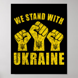 Support Ukraine - We Stand With Ukraine Poster