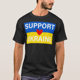 SUPPORT UKRAINE WITH HEART  T-Shirt