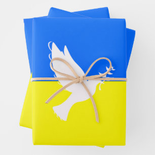 Support Ukraine Wrapping Paper Peace Dove