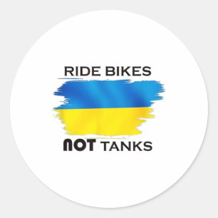 Support Ukrainians Ukraine Flag Shirts Stop War In Classic Round Sticker