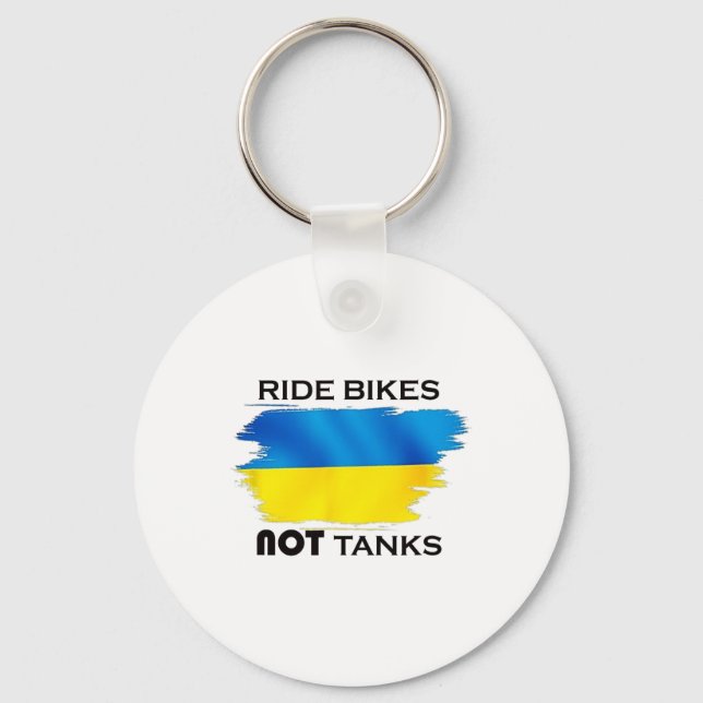 Support Ukrainians Ukraine Flag Shirts Stop War In Key Ring (Front)
