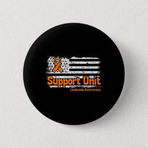Support Unit Flag Blood Cancer Leukaemia Awareness 6 Cm Round Badge
