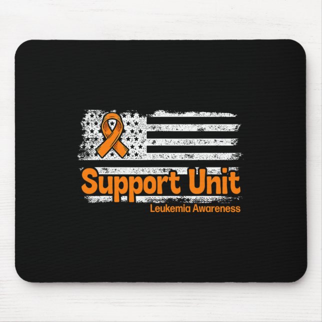 Support Unit Flag Blood Cancer Leukaemia Awareness Mouse Mat (Front)