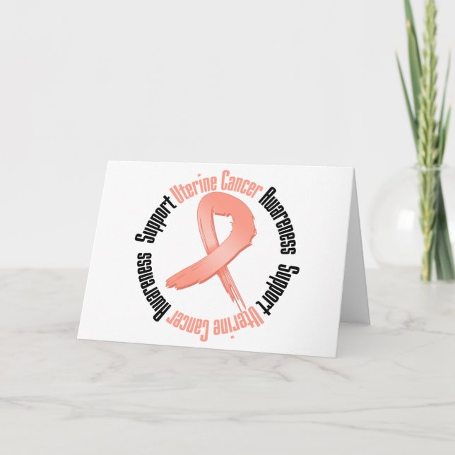 Support Uterine Cancer  Awareness Card (Front)