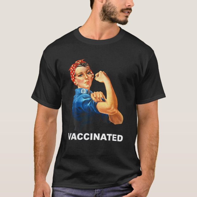 Support Vaccine Science Lovers Vaccination Rosie R T-Shirt (Front)
