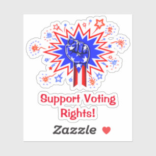 “Support Voting Rights!” Laptop Sticker