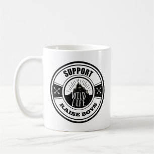 Support Wild Life Raise Boys Coffee Mug