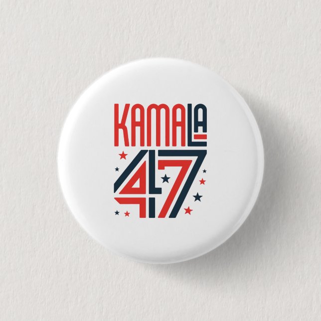 Support with a Kamala Harris campaign button (Front)