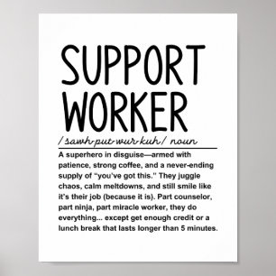 Support worker poster