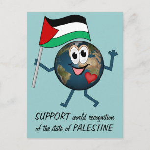 Support world recognition of the state of Palestin Postcard