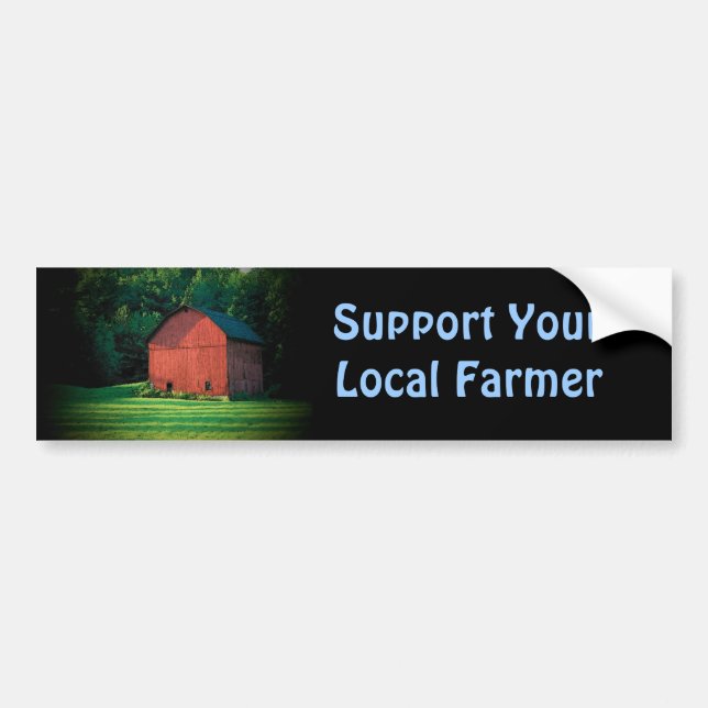 Support Your Farmer Bumper Sticker (Front)