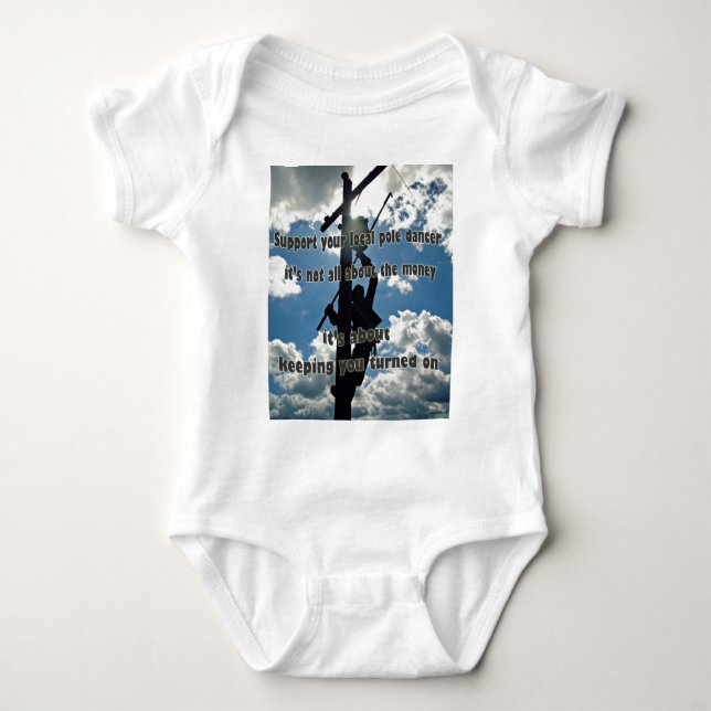 Support your Lineman Baby Bodysuit (Front)