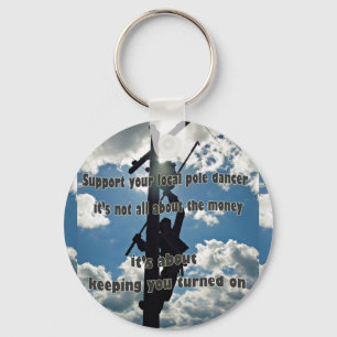 Support your Lineman Key Ring
