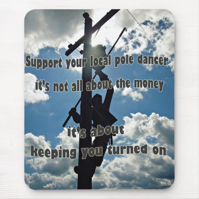 Support your Lineman Mouse Mat (Front)