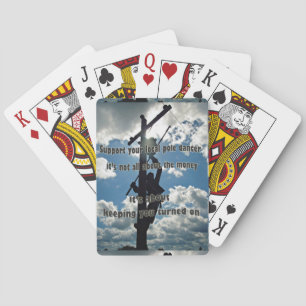 Support your Lineman Playing Cards