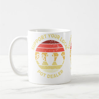 Support Your Local Artists Vintage Ceramic Artists Coffee Mug