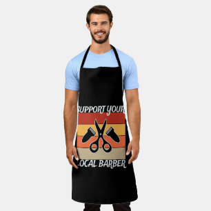 Support Your Local Barber Apron