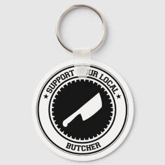 Support Your Local Butcher Key Ring
