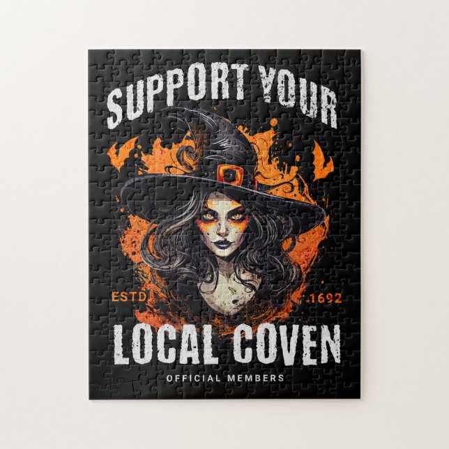 Support Your Local Coven Jigsaw Puzzle (Vertical)