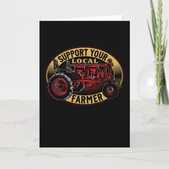 Support Your Local Farmer Card (Front)