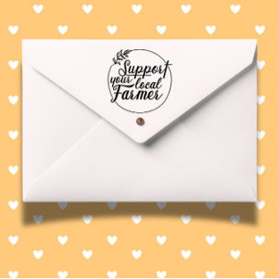 Support Your local farmer Market Theme Self-inking Stamp