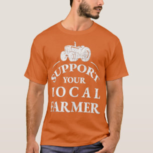 Support Your Local Farmer Vintage Distressed Tract T-Shirt
