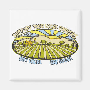 Support Your Local Farmers Magnet