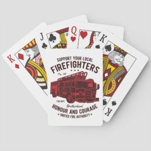 Support your local Fire Fighters Playing Cards