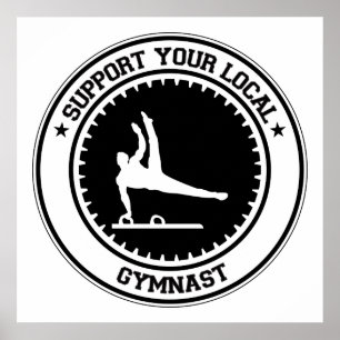 Support Your Local Gymnast Poster