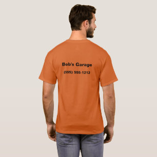 Support Your Local H**ker with Garage Name Number T-Shirt