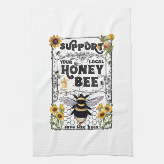 Support Your Local Honey Bee - Kitchen Towels