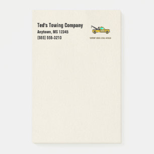 Support Your Local Hook Funny Tow Truck Post-it Notes