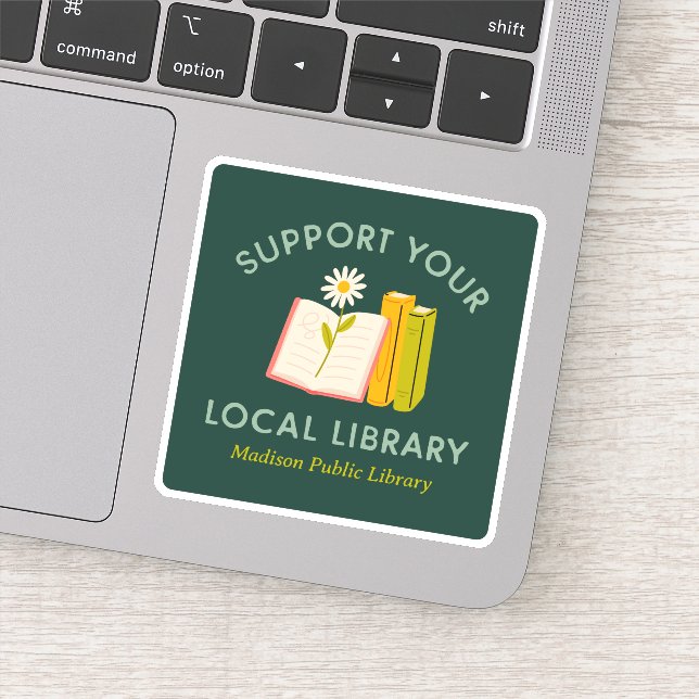 Support Your Local Library Custom (Detail)