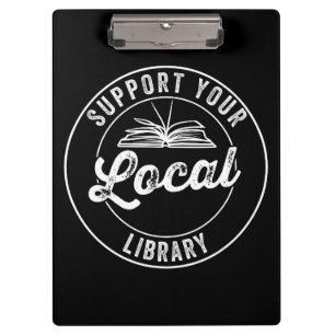 Support Your Local Library Magnet Clipboard