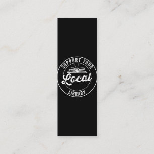 Support Your Local Library Magnet Keychain Loyalty Card