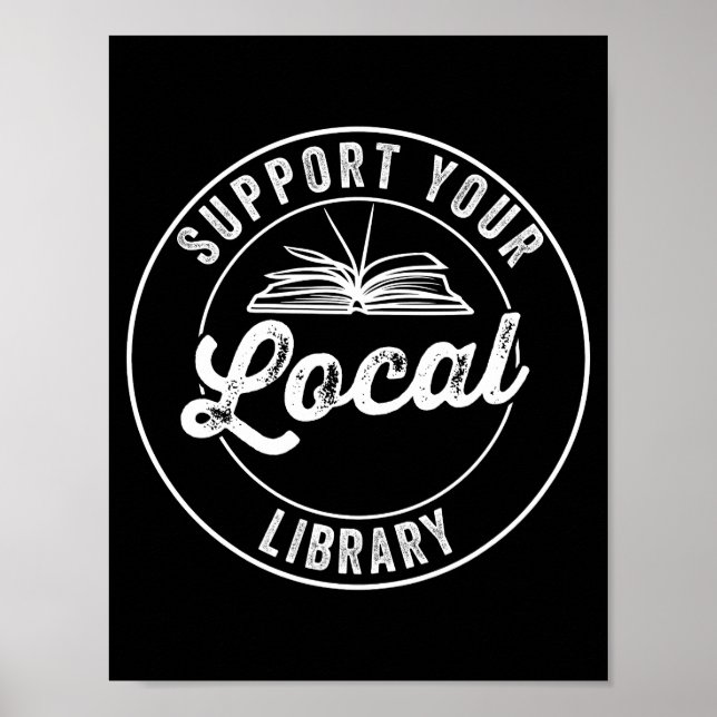 Support Your Local Library Magnet Poster (Front)