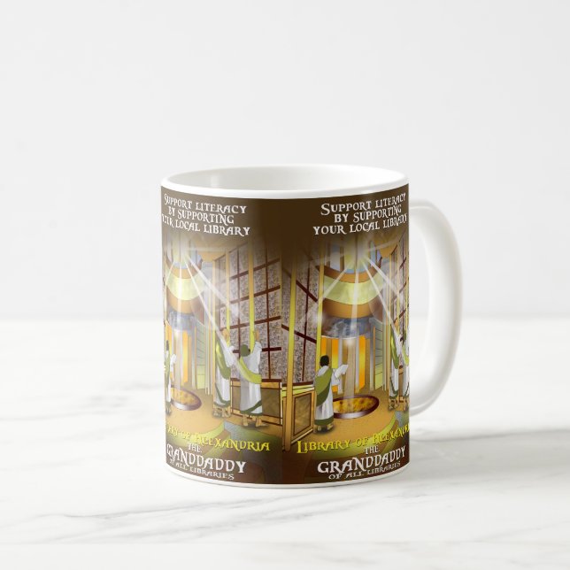 Support Your Local Library  Mug (Front Right)