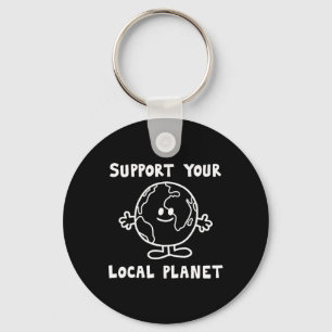 Support Your Local Planet Key Ring