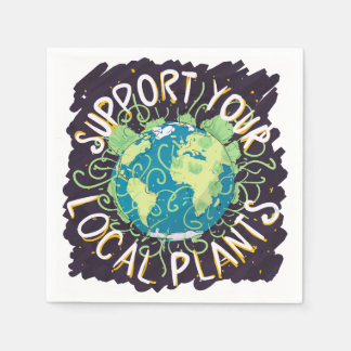 Support Your Local Plants Napkin