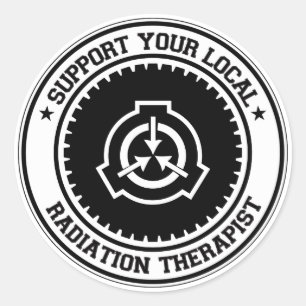 Support Your Local Radiation Therapist Classic Round Sticker