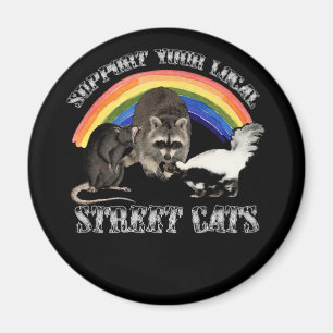 Support Your Local STreet Cats Magnet