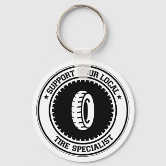 Support Your Local Tire Specialist Key Ring
